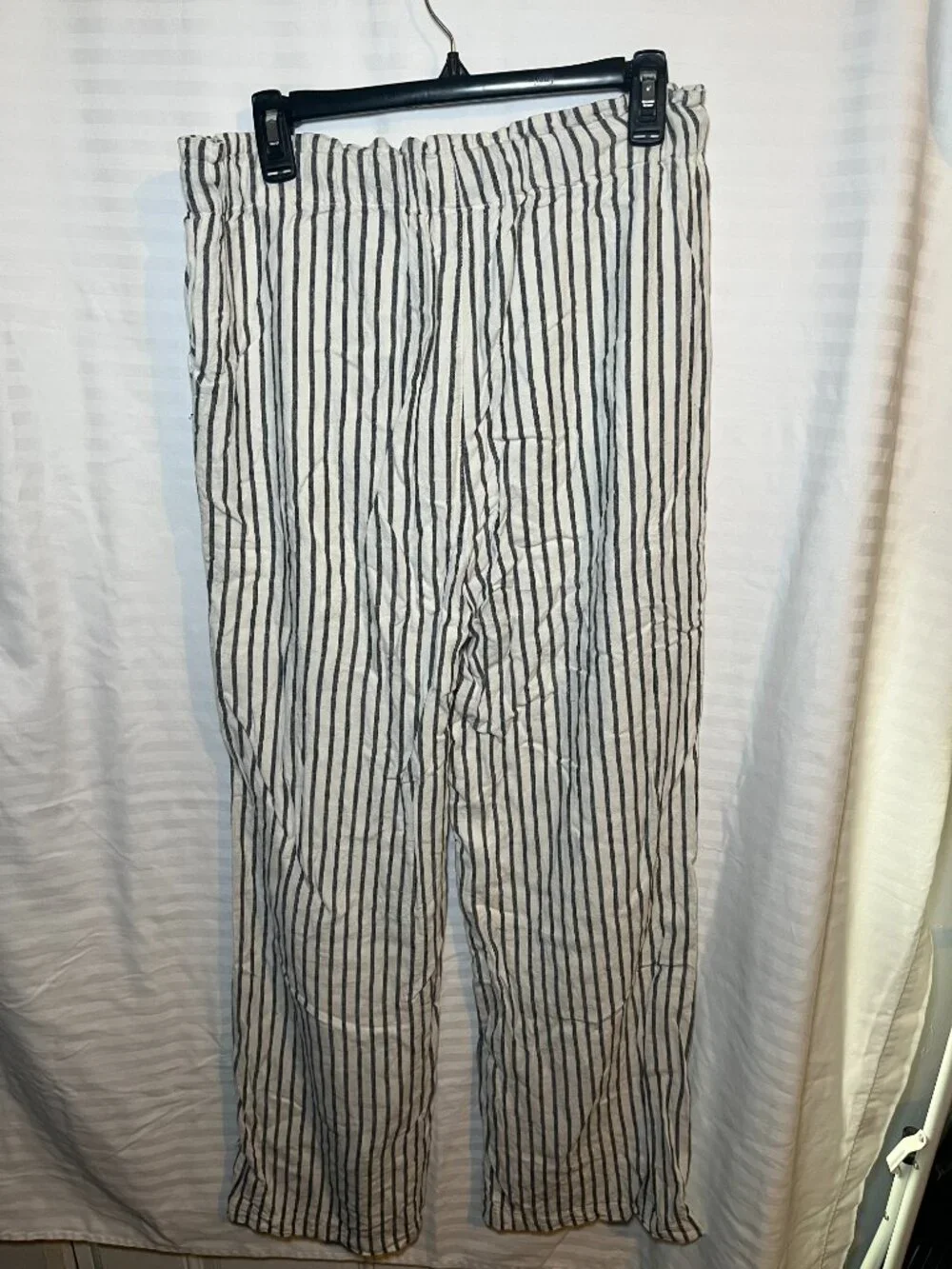 Thread & Supply Striped Drawstring Pants Size Large